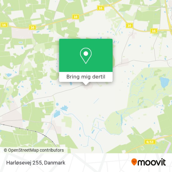 Harløsevej 255 kort