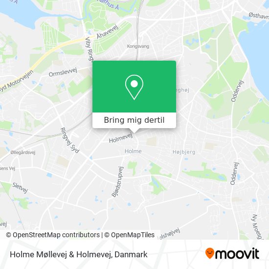 Holme Møllevej & Holmevej kort