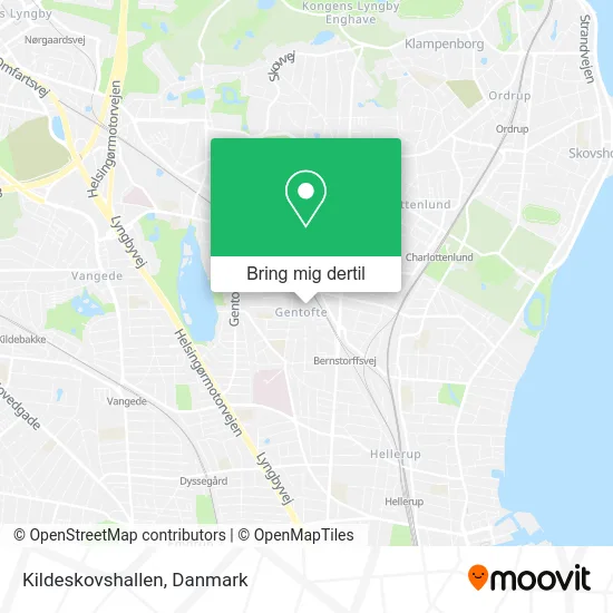 Kildeskovshallen kort