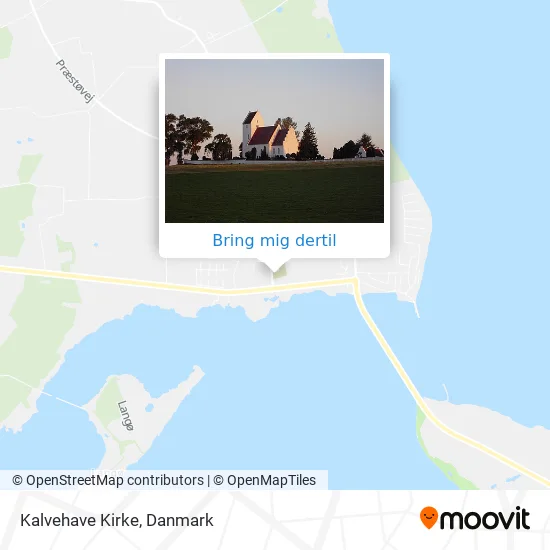 Kalvehave Kirke kort