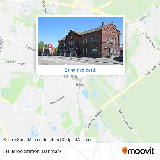 Hillerød Station kort