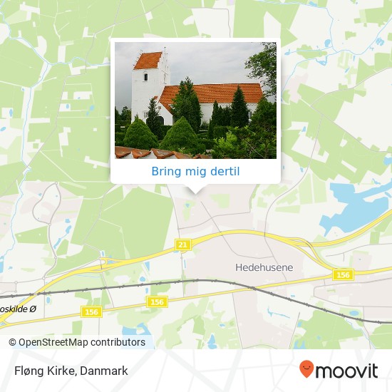 Fløng Kirke kort