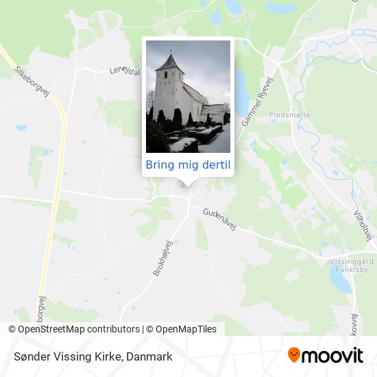 Sønder Vissing Kirke kort