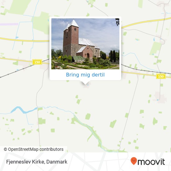 Fjenneslev Kirke kort