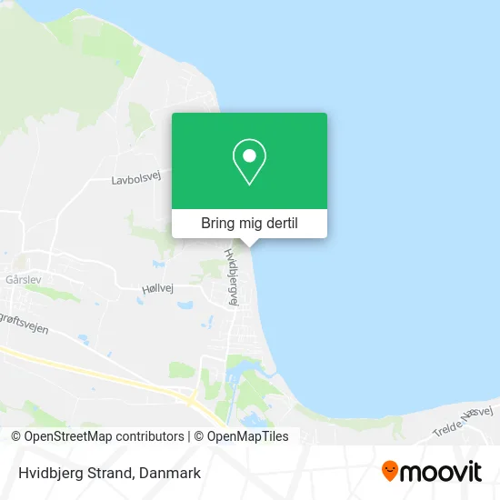 Hvidbjerg Strand kort