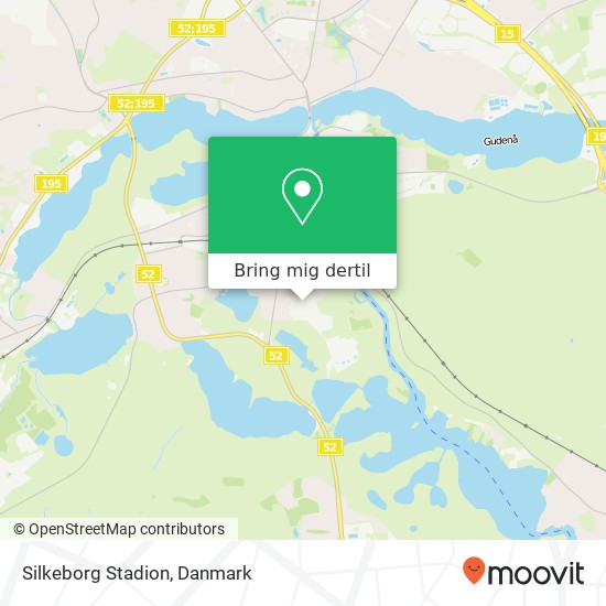 Silkeborg Stadion kort