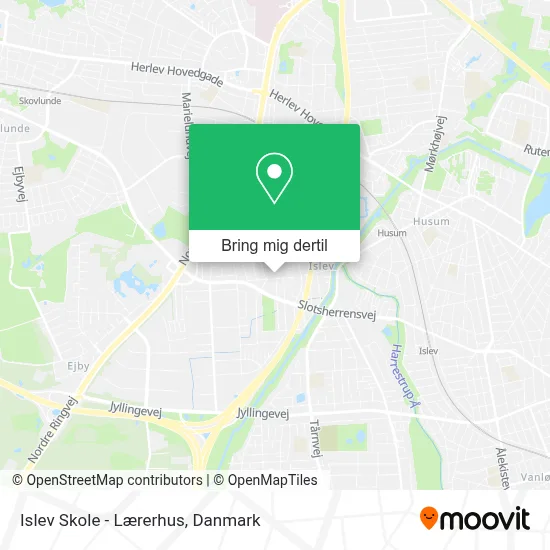 Islev Skole - Lærerhus kort