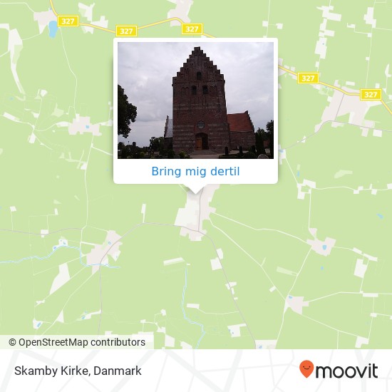 Skamby Kirke kort