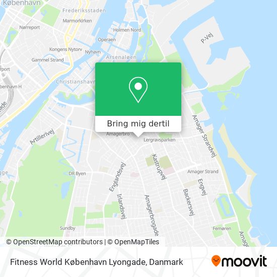 Fitness World København Lyongade kort