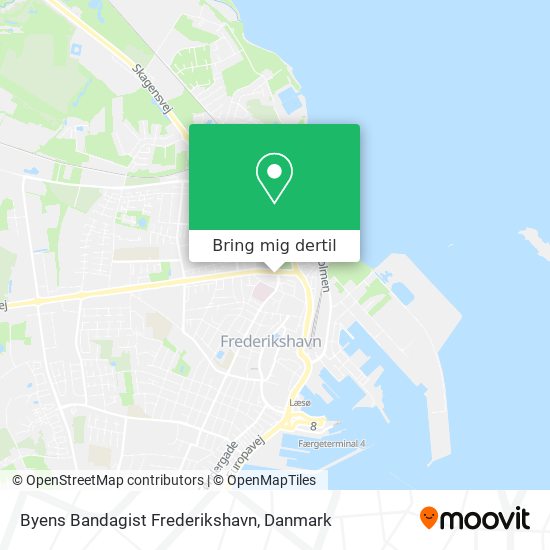 Byens Bandagist Frederikshavn kort