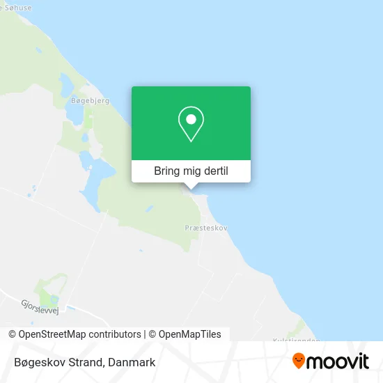 Bøgeskov Strand kort