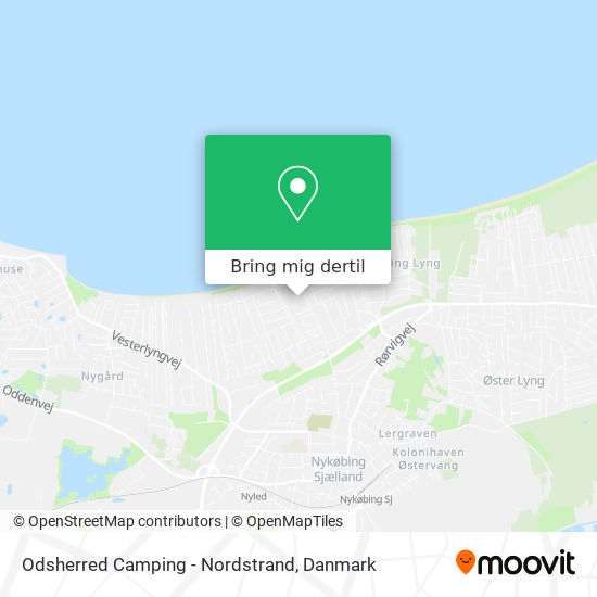 Odsherred Camping - Nordstrand kort