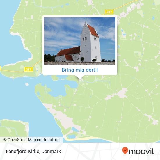 Fanefjord Kirke kort