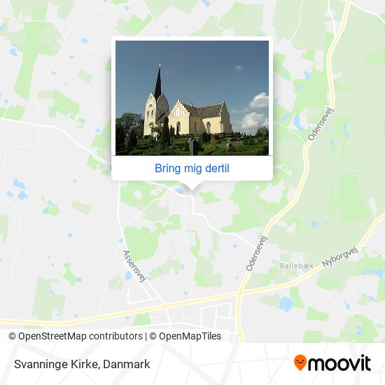 Svanninge Kirke kort