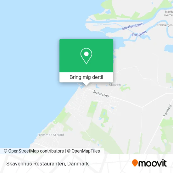 Restaurant Skavenhus kort