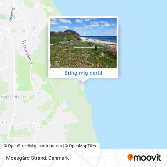 Moesgård Strand kort