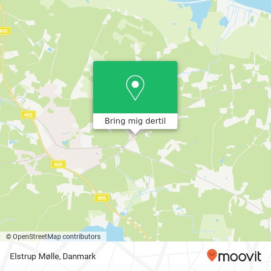 Elstrup Mølle kort