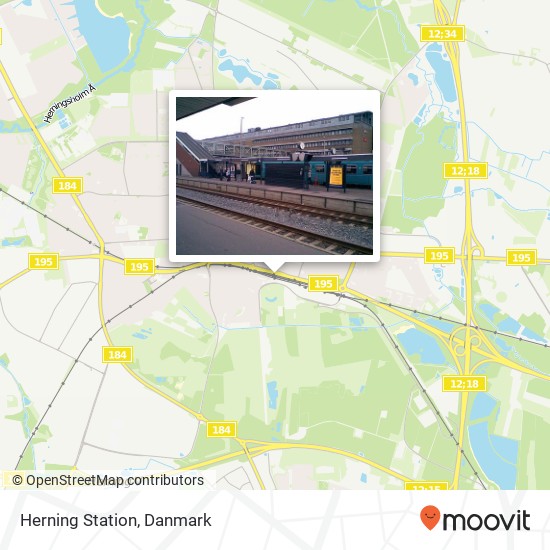 Herning Station kort