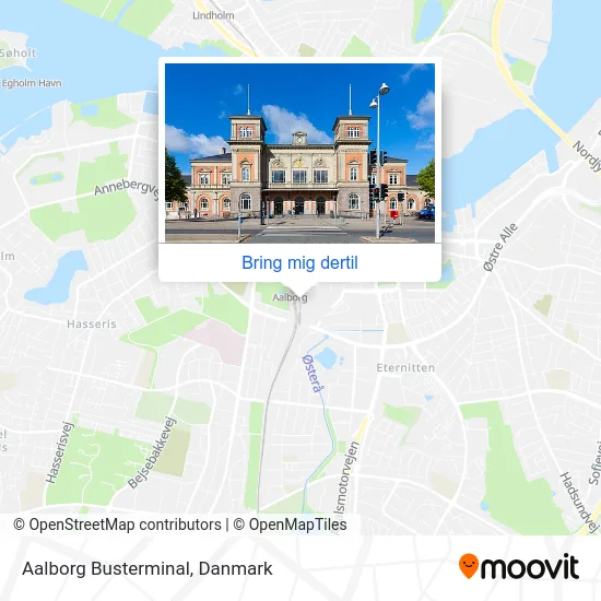 Aalborg Busterminal kort