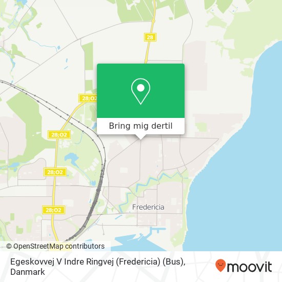 Egeskovvej V Indre Ringvej (Fredericia) (Bus) kort