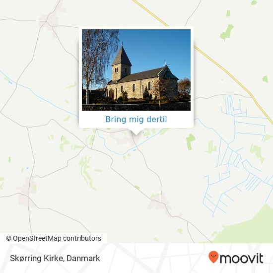 Skørring Kirke kort