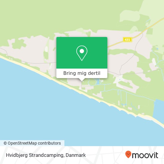 Hvidbjerg Strandcamping kort