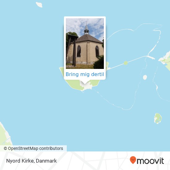 Nyord Kirke kort