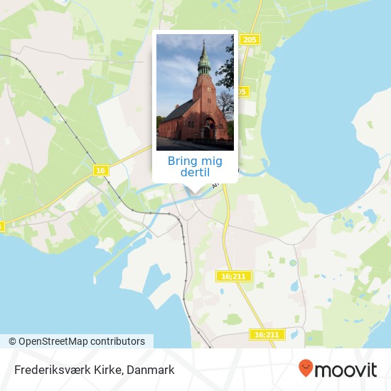 Frederiksværk Kirke kort