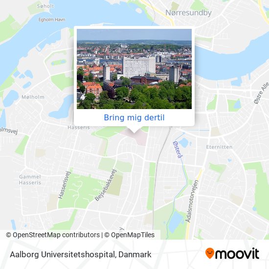 Aalborg Universitetshospital kort