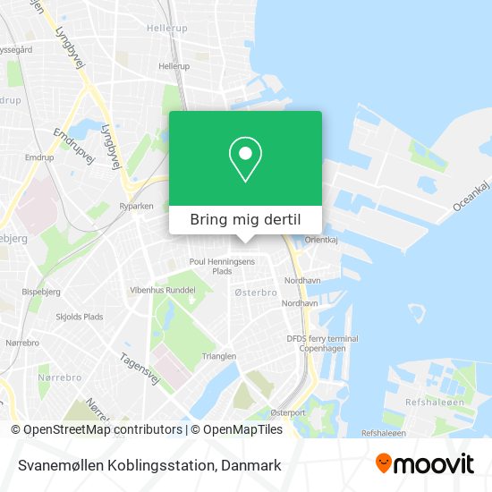 Svanemøllen Koblingsstation kort