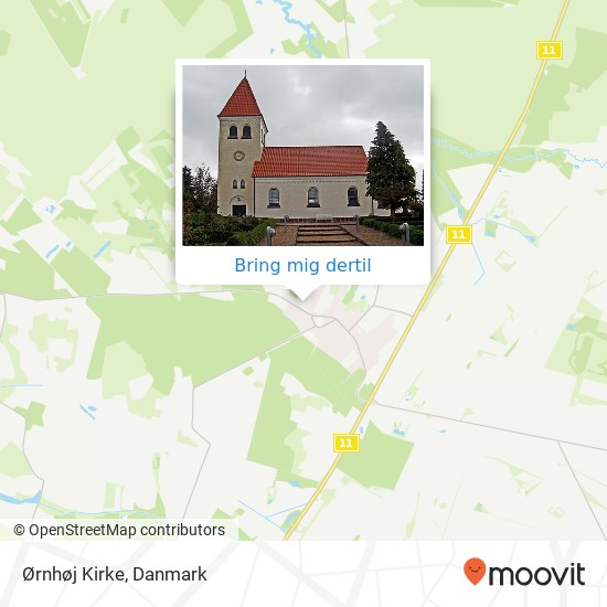 Ørnhøj Kirke kort