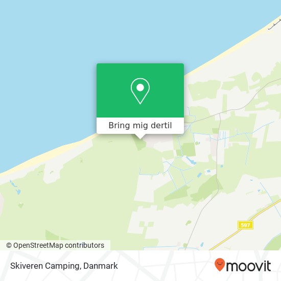 Skiveren Camping kort