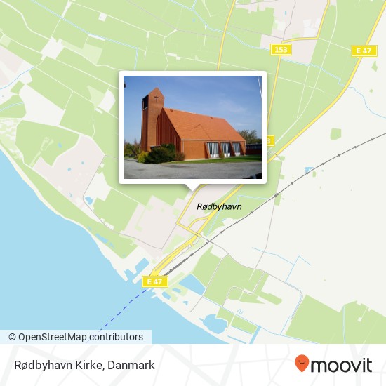 Rødbyhavn Kirke kort