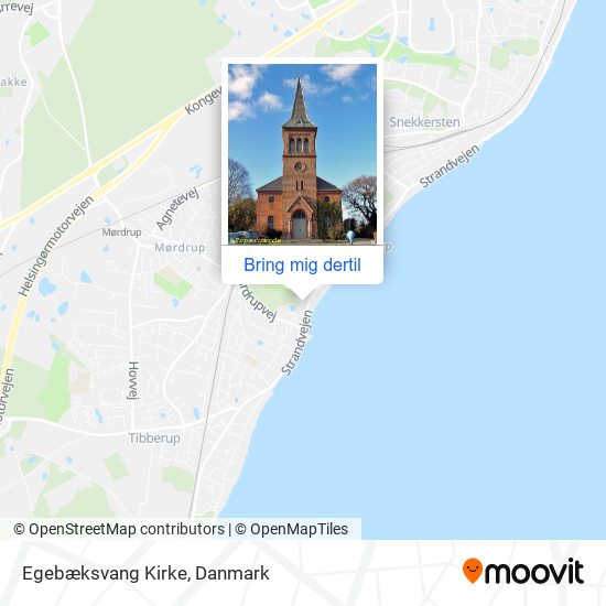 Egebæksvang Kirke kort