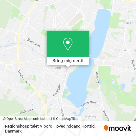 Regionshospitalet Viborg Hovedindgang Korttid kort