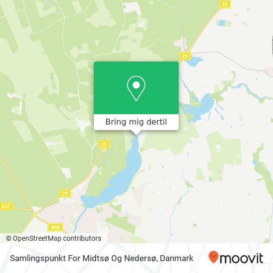 Samlingspunkt For Midtsø Og Nedersø kort