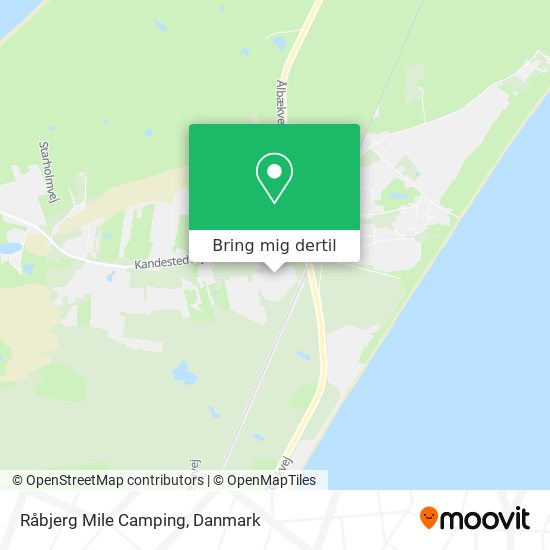 Råbjerg Mile Camping kort