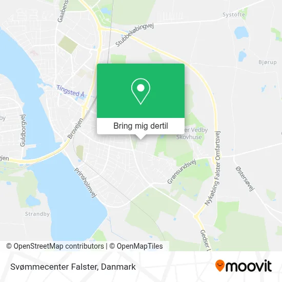 Svømmecenter Falster kort