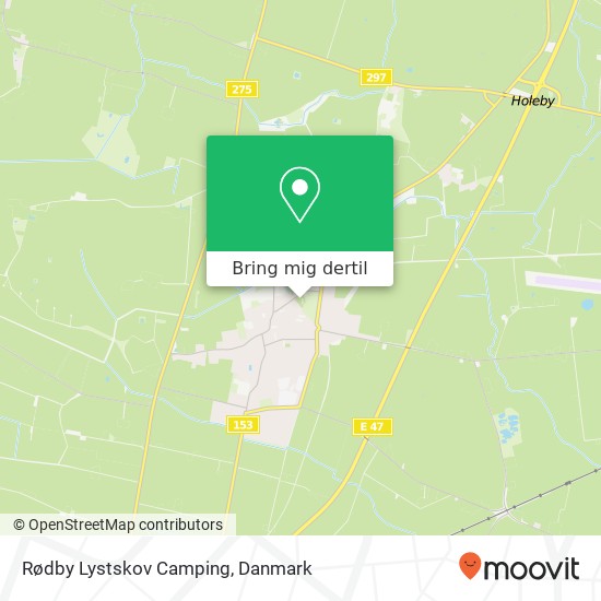 Rødby Lystskov Camping kort