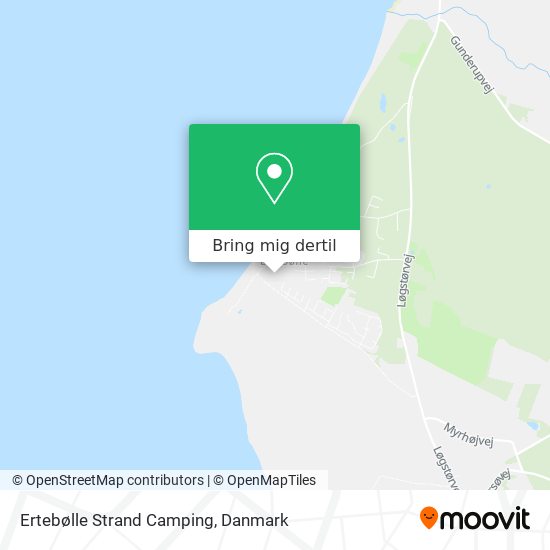 Ertebølle Strand Camping kort