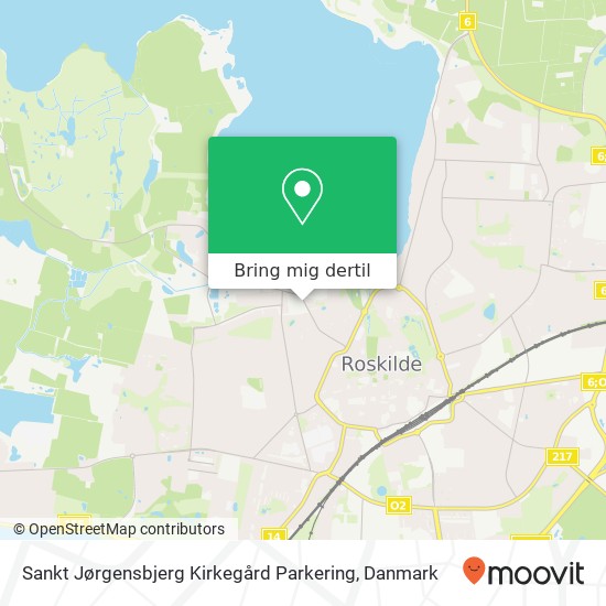 Sankt Jørgensbjerg Kirkegård Parkering kort