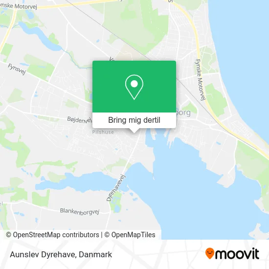 Aunslev Dyrehave kort