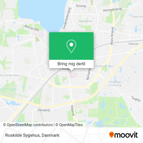 Roskilde Sygehus kort