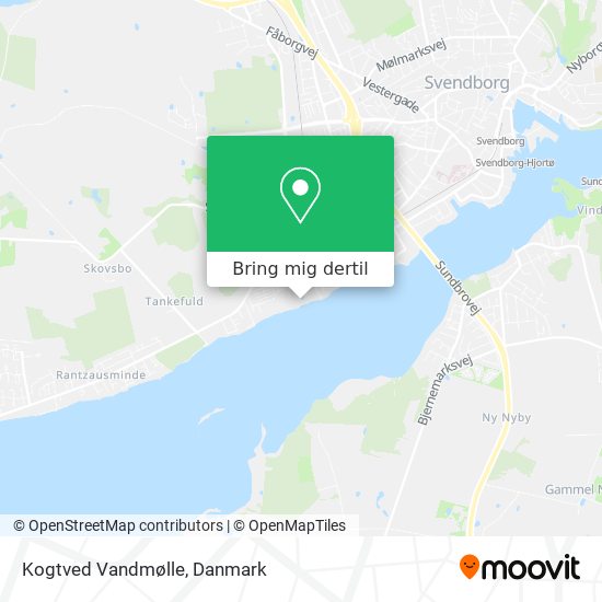 Kogtved Vandmølle kort
