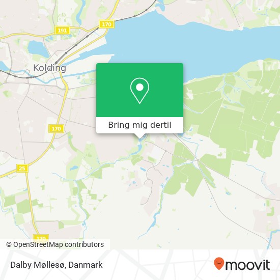 Dalby Møllesø kort