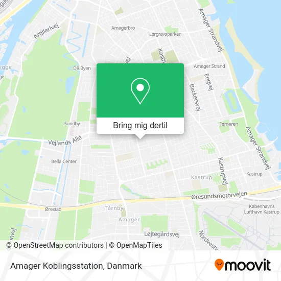 Amager Koblingsstation kort