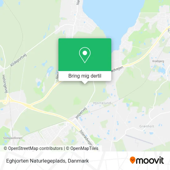Eghjorten Naturlegeplads kort