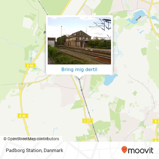 Padborg Station kort