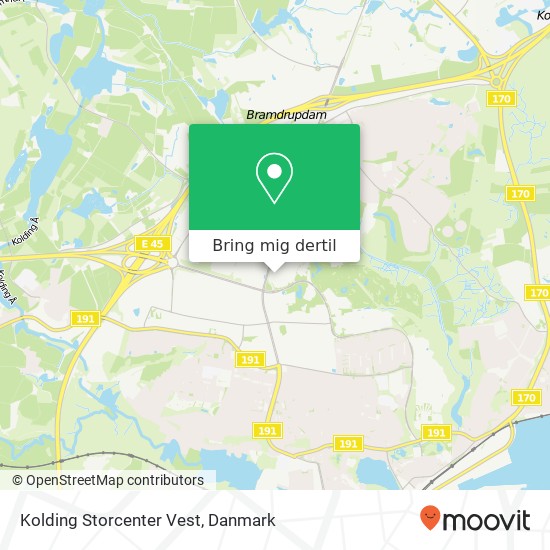 Kolding Storcenter Vest kort