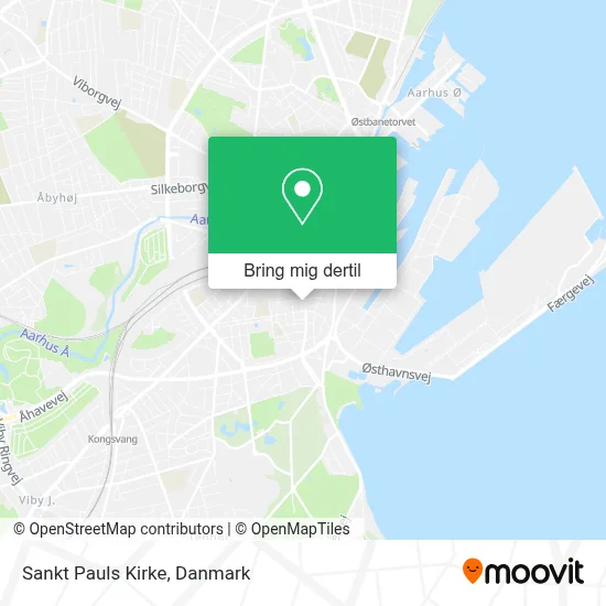 Sankt Pauls Kirke kort